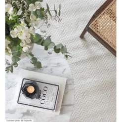 Hoogpolig Vloerkleed - Pandora (wit) 13 Hoogpolig Vloerkleed - Pandora (wit) -Tapijt Winkel 2.e.mjaasethpandoravit.jpg