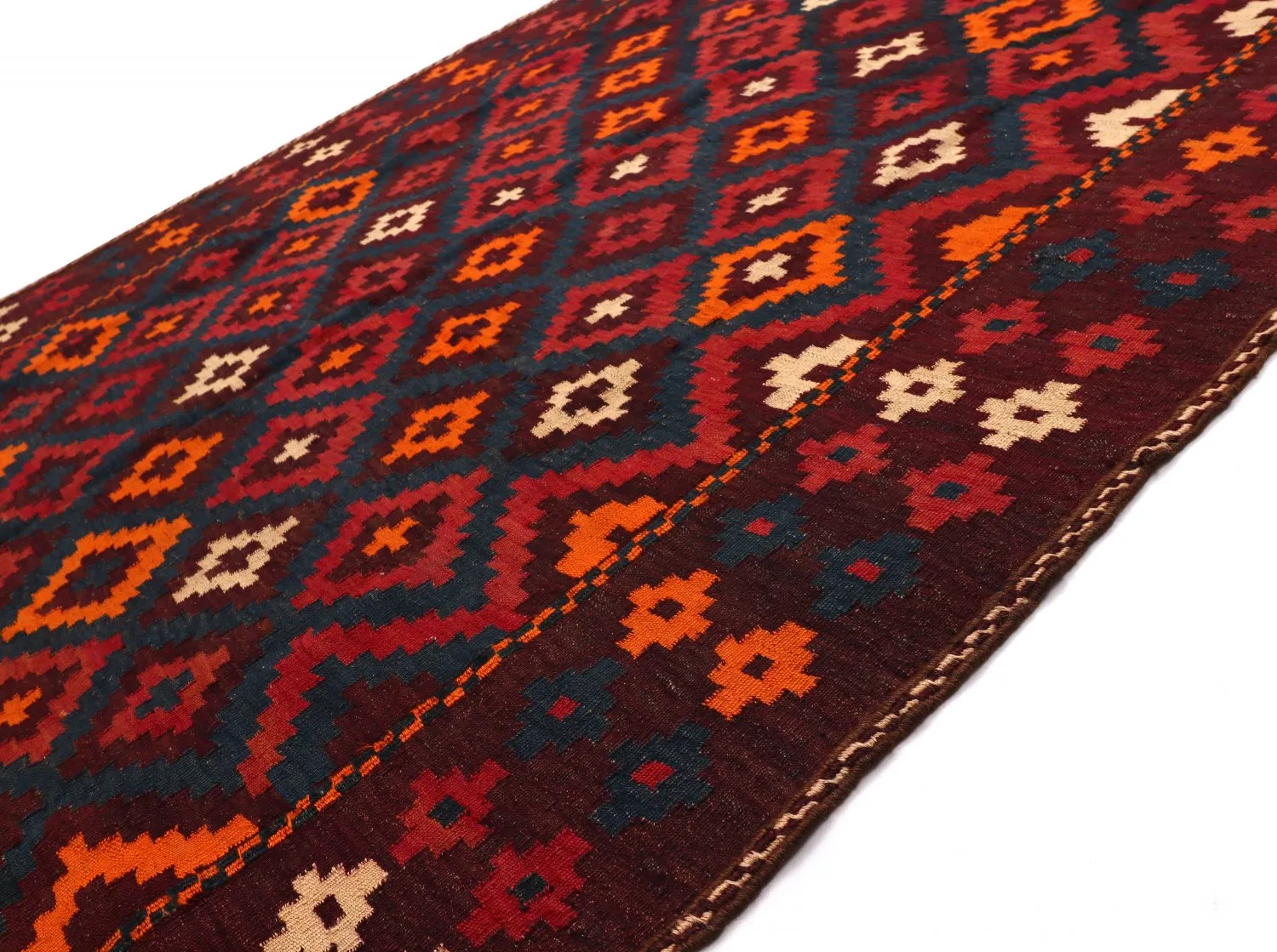 Kelim Afghan 349 X 178 Cm 5 Kelim Afghan 349 X 178 Cm - Afbeelding 3