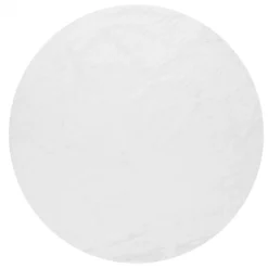 Ronde Vloerkleden - Aranga Super Soft Fur (wit)