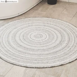 Rond Vloerkleed - Brussels Weave (grijs) -Tapijt Winkel brussels weave gra rund 2.jpg