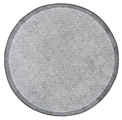 Rond Vloerkleed - Monsaraz (zwart)