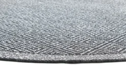 Rond Vloerkleed - Monsaraz (zwart) -Tapijt Winkel brussels weave 20.5323 night 02 matta carpet teppich 03rr.jpg