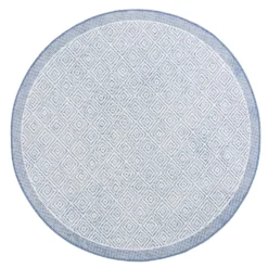Rond Vloerkleed - Monsaraz (blauw)