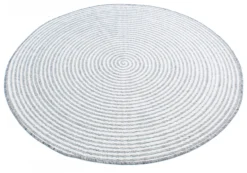 Rond Vloerkleed - Ferragudo (grijs) -Tapijt Winkel brussels weave 20.5337 silver 02 matta carpet teppich 02rr.jpg