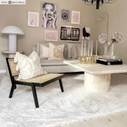 Hoogpolig Vloerkleed - Cloud Super Soft (offwhite) -Tapijt Winkel cloud offwhite4.jpg