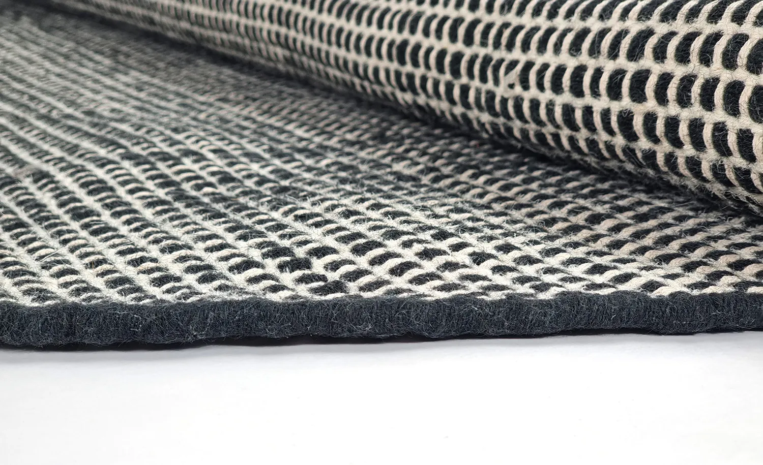 Ronde Vloerkleden - Coastal (zwart/wit) 7 Ronde Vloerkleden - Coastal (zwart/wit) - Afbeelding 5