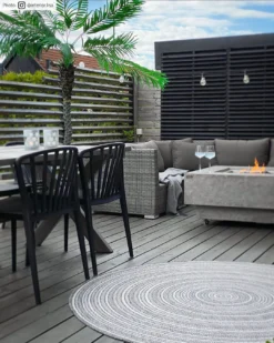 Rond Vloerkleed - Brussels Weave (grijs) -Tapijt Winkel cred produktbild2 brussles weave.jpg