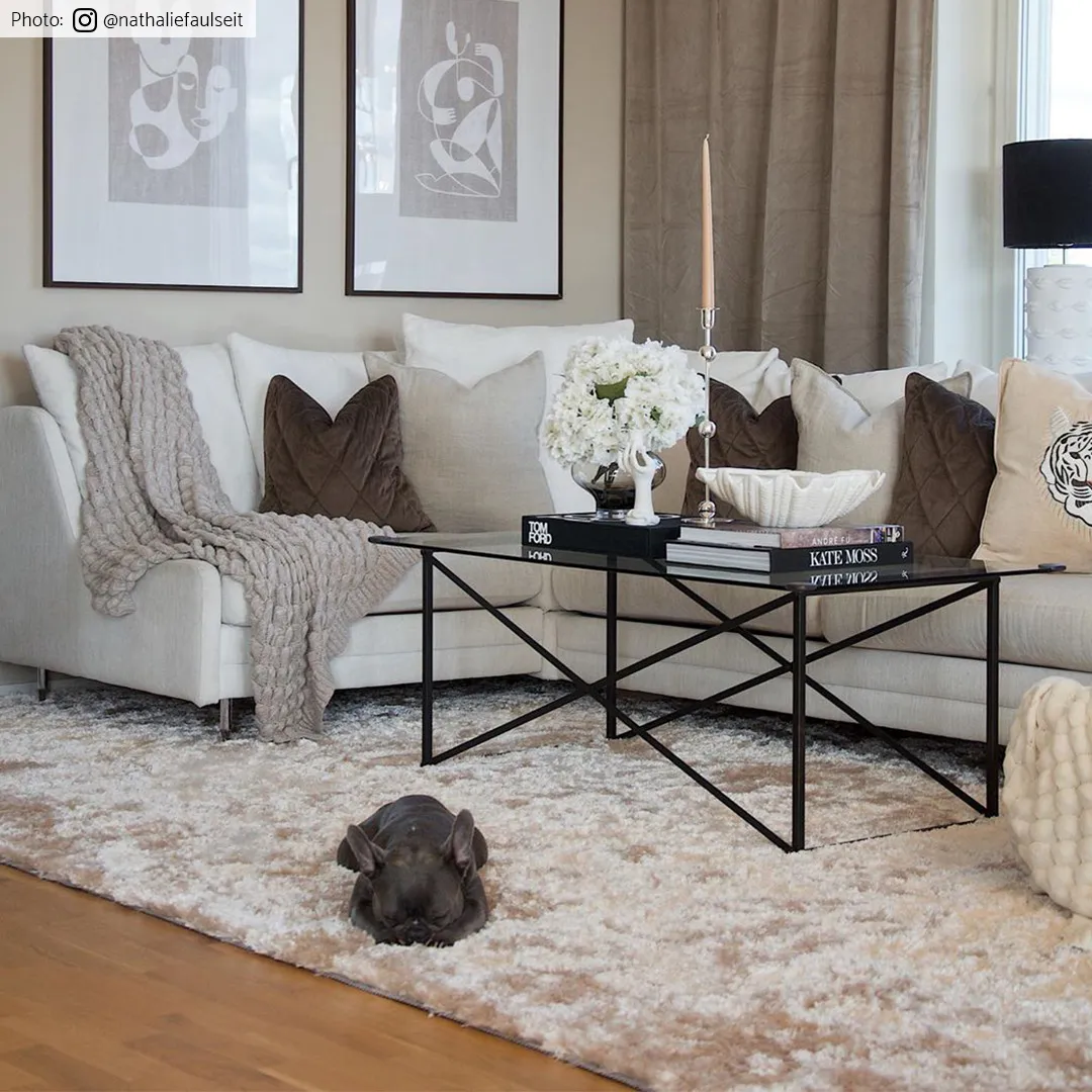 Hoogpolig Vloerkleed - Shaggy Luxe (beige) 4 Hoogpolig Vloerkleed - Shaggy Luxe (beige) - Afbeelding 2