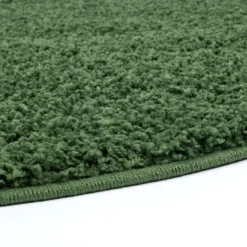 Ronde Vloerkleden - Trim (groen) -Tapijt Winkel csha 500 green rund detail 93392.jpg