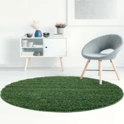 Ronde Vloerkleden - Trim (groen) -Tapijt Winkel csha 500 green rund raum 56200.jpg