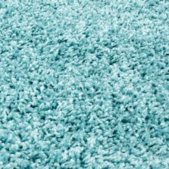 Hoogpolig Vloerkleed - Trim (turkoois) 12 Hoogpolig Vloerkleed - Trim (turkoois) -Tapijt Winkel csha 500 turkis detail.jpg