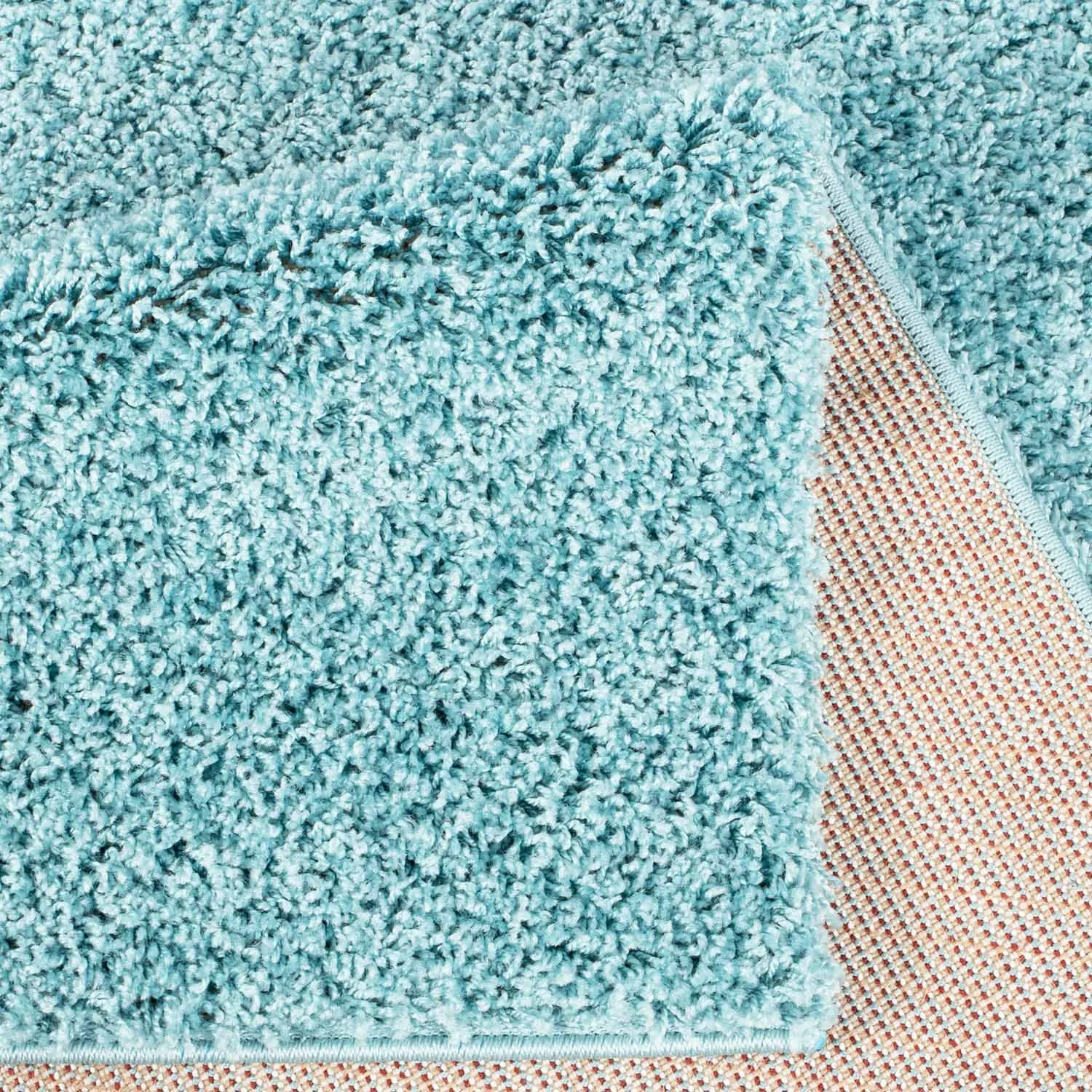 Hoogpolig Vloerkleed - Trim (turkoois) 8 Hoogpolig Vloerkleed - Trim (turkoois) - Afbeelding 6