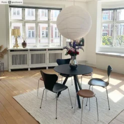 Wollen-vloerkleed - Dhurry (natuur) -Tapijt Winkel dhurry natur.jpg 1