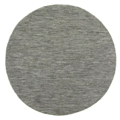 Ronde Vloerkleden - Dhurry (antraciet)