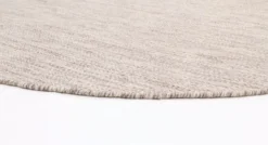 Ronde Vloerkleden - Dhurry (beige) -Tapijt Winkel dhurry luxe off white r 03rr 3.jpg