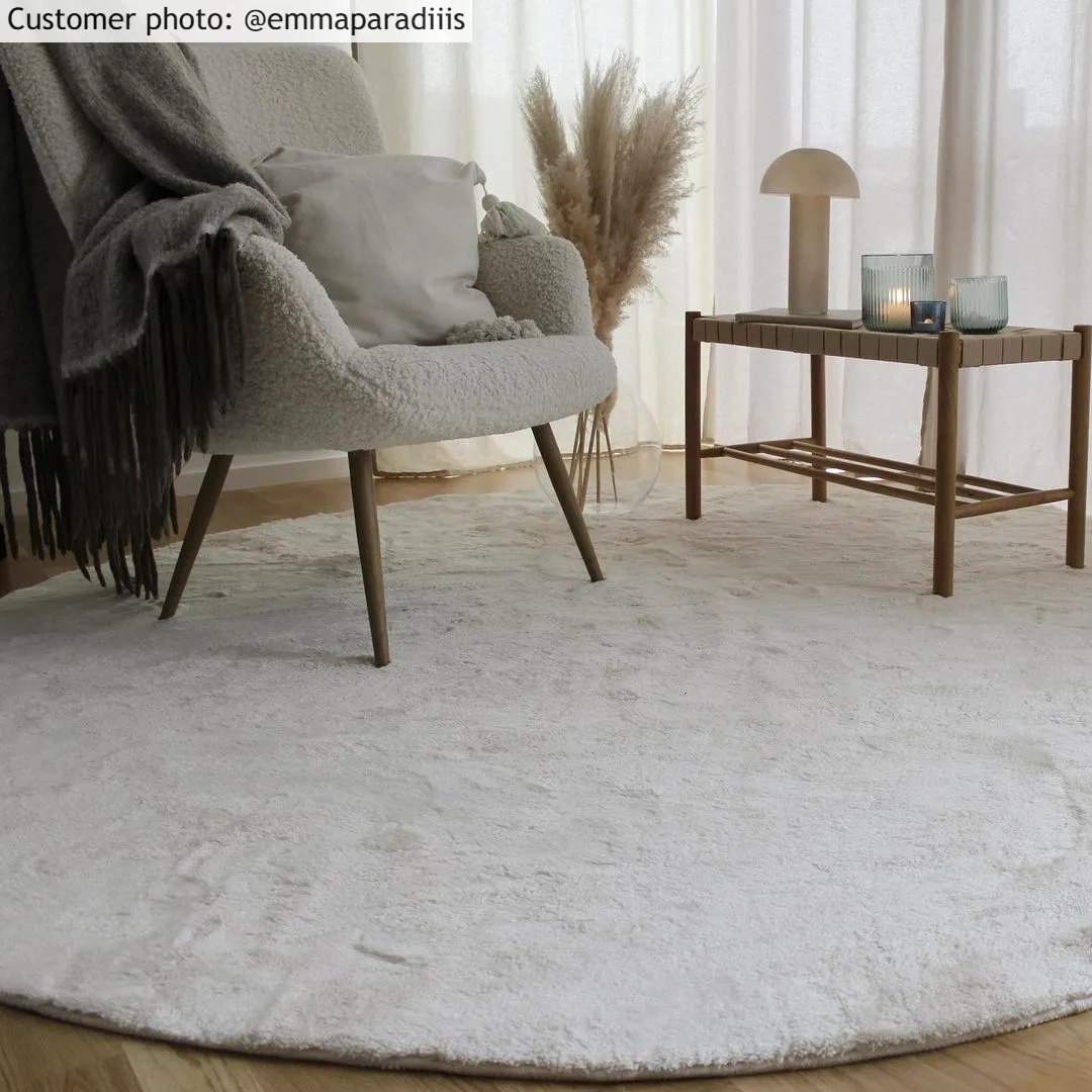 Ronde Vloerkleden - Aranga Super Soft Fur (wit) 4 Ronde Vloerkleden - Aranga Super Soft Fur (wit) - Afbeelding 2