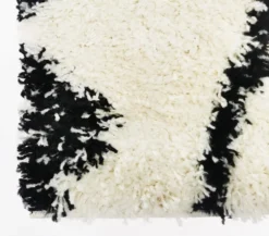Hoogpolig Vloerkleed - Alia (zwart/wit) -Tapijt Winkel flora.palio .plo6020a.blackwhite alia svartvit ryamatta faux fur carpet hochflorteppiche 1 03copy.jpg