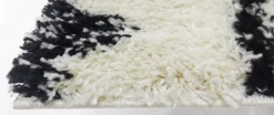 Hoogpolig Vloerkleed - Alia (zwart/wit) -Tapijt Winkel flora.palio .plo6020a.blackwhite alia svartvit ryamatta faux fur carpet hochflorteppiche 1 04copy1.jpg