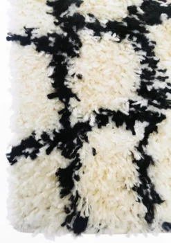 Hoogpolig Vloerkleed - Taverna (zwart/wit) -Tapijt Winkel flora.palio .plo6021a.black white taverna svartvit ryamatta faux fur carpet hochflorteppiche 1 7copy.jpg