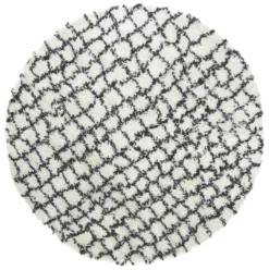 Ronde Vloerkleden - Taverna (zwart/wit)