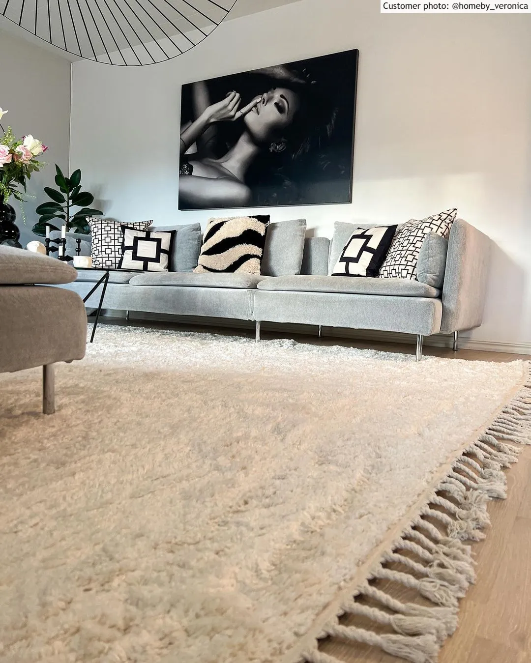 Hoogpolig Vloerkleed - Cudillero (beige) 5 Hoogpolig Vloerkleed - Cudillero (beige) - Afbeelding 3