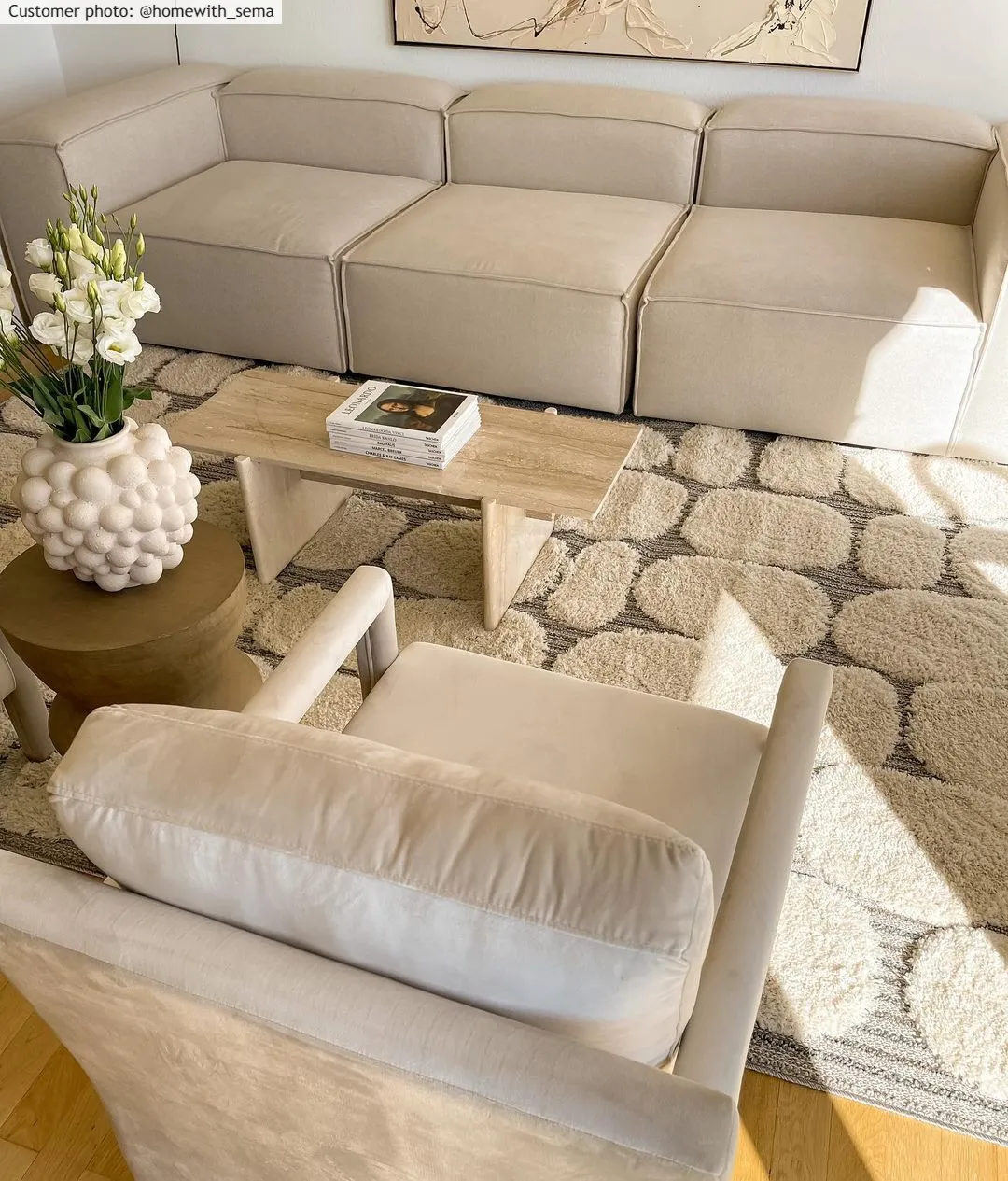 Hoogpolig Vloerkleed - Fondi (beige) 14 Hoogpolig Vloerkleed - Fondi (beige) - Afbeelding 12