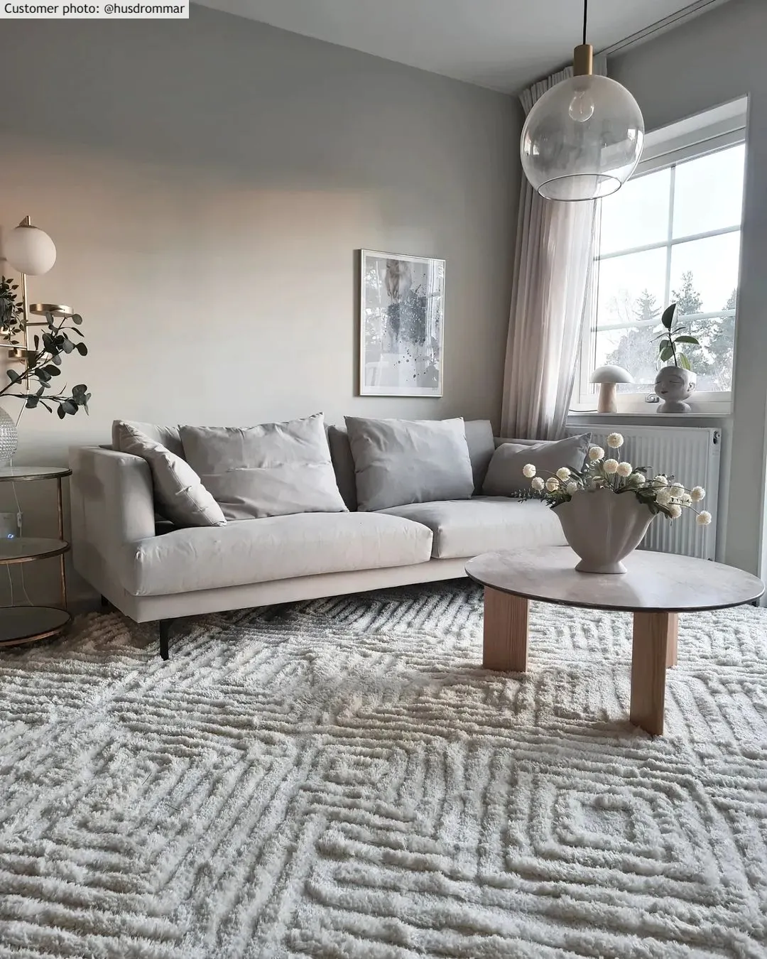 Hoogpolig Vloerkleed - Monti (offwhite) 4 Hoogpolig Vloerkleed - Monti (offwhite) - Afbeelding 2