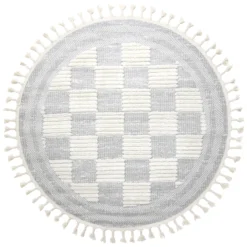 Ronde Vloerkleden - Indoor/Outdoor Austin (grijs/offwhite)