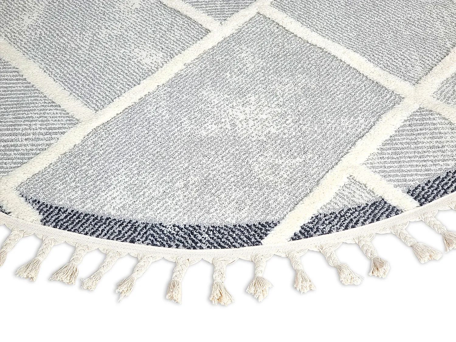 Ronde Vloerkleden - Indoor/Outdoor Boston (grijs) 5 Ronde Vloerkleden - Indoor/Outdoor Boston (grijs) - Afbeelding 3