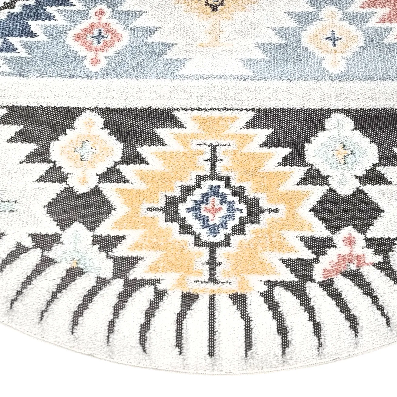 Ronde Vloerkleden - Indoor/Outdoor Sahara (blauw/multi) - Afbeelding 4