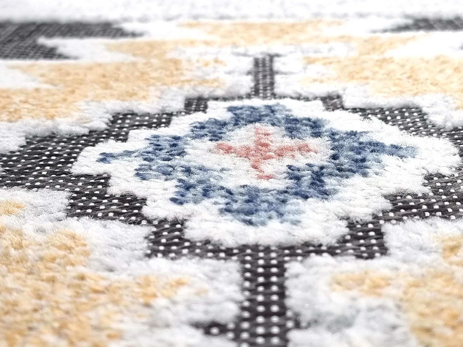 Ronde Vloerkleden - Indoor/Outdoor Sahara (blauw/multi) - Afbeelding 8