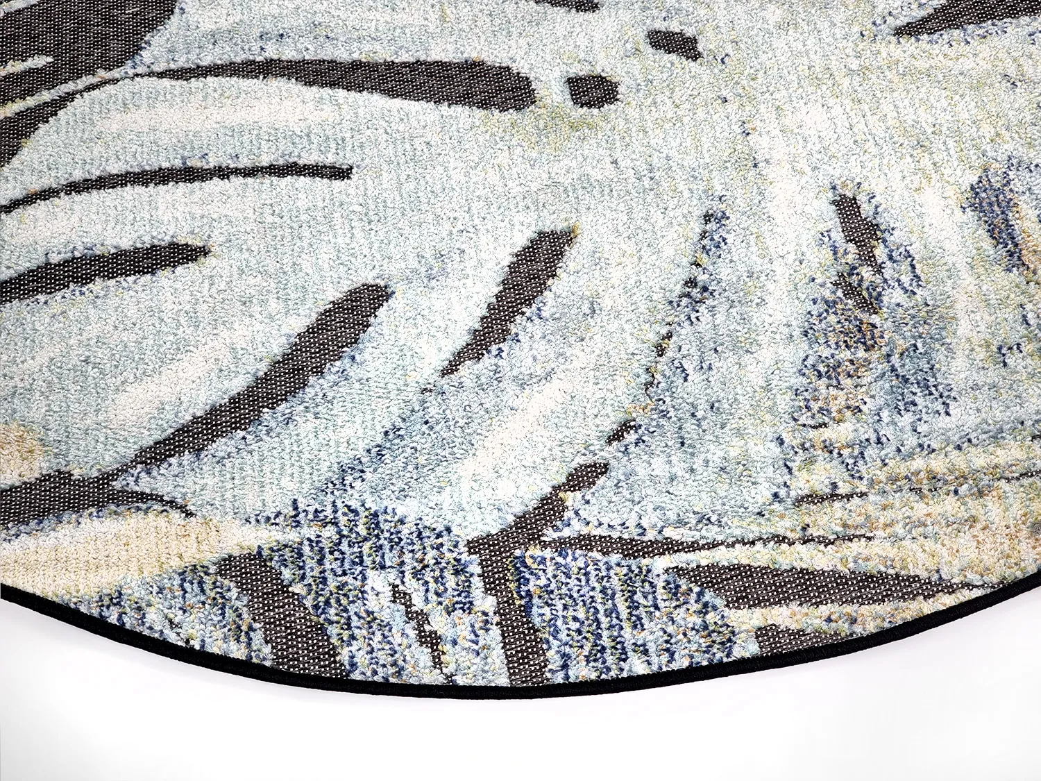 Ronde Vloerkleden - Indoor/Outdoor Maui (zwart/multi) - Afbeelding 2