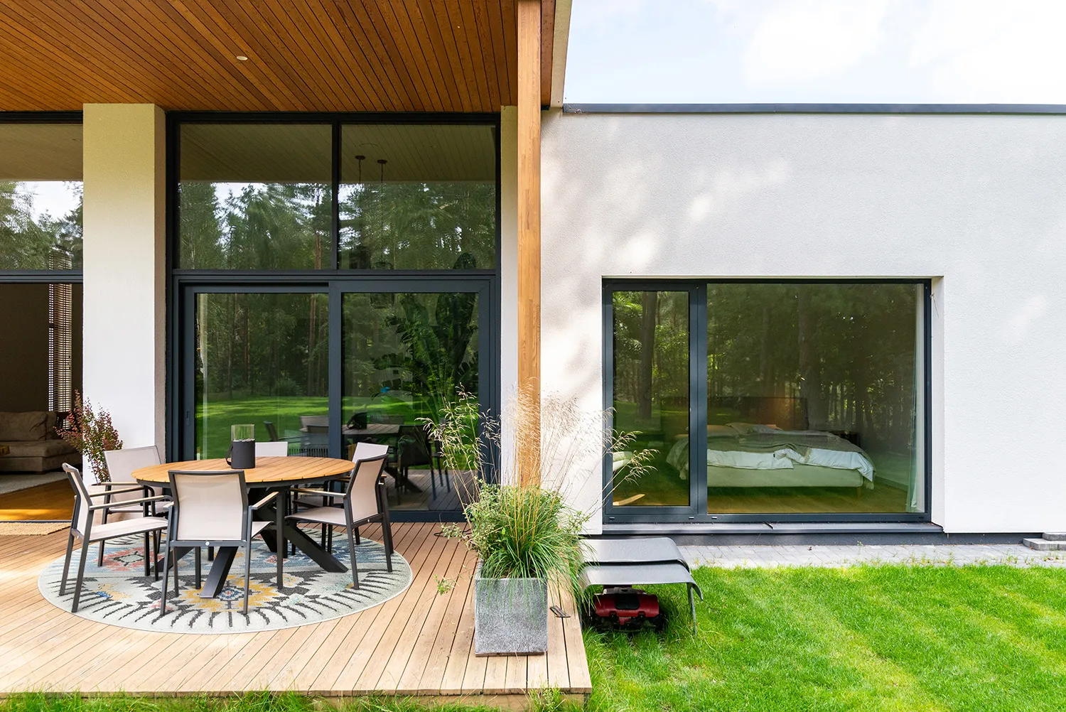 Ronde Vloerkleden - Indoor/Outdoor Sahara (blauw/multi) - Afbeelding 6