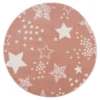 Kindervloerkleed - Stars Rond (roze) -Tapijt Winkel kinderteppich anime 9387 rose 120x120 rund.jpg