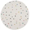 Kindervloerkleed - Dots Rond (multi) -Tapijt Winkel kinderteppich anime 9396 creme 120x120 rund.jpg