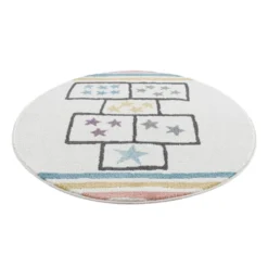 Kindervloerkleed - Hopscotch Stars Rond (multi) -Tapijt Winkel kinderteppich anime 9397 creme 120x120 rund 6.jpg