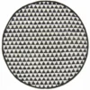 Ronde Vloerkleden - Lindby (zwart/wit) 1 Ronde Vloerkleden - Lindby (zwart/wit) -Tapijt Winkel lindby svart vit r12001copyrr.jpg