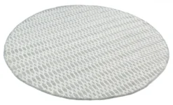 Ronde Vloerkleden - Long Stitch (grijs) -Tapijt Winkel long stitch dark grey r wool ullmatta wollteppich02rr.jpg