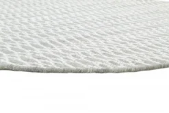 Ronde Vloerkleden - Long Stitch (grijs) -Tapijt Winkel long stitch dark grey r wool ullmatta wollteppich03rr.jpg