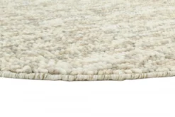 Ronde Vloerkleden - Luna (beige) -Tapijt Winkel luna beige r wool ullmatta wollteppich03rr.jpg