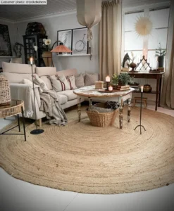 Ronde Vloerkleden - San Francisco (jute) -Tapijt Winkel lyckebohem flatanjuterund1.jpg