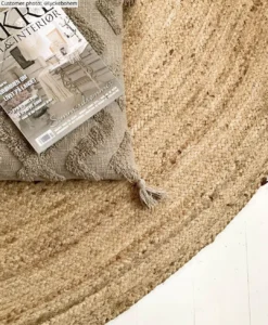 Ronde Vloerkleden - San Francisco (jute) -Tapijt Winkel lyckebohem flatanjuterund2.jpg