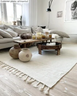 Wollen-vloerkleed - Malana (wit) -Tapijt Winkel malanavit fiinavita2.jpg