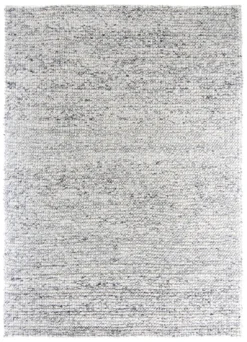 Wollen-vloerkleed - Mesra (zwart/wit)