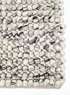 Wollen-vloerkleed - Mesra (zwart/wit) -Tapijt Winkel mersa white ullmatta wool carpet wollteppichen101copy4.jpg