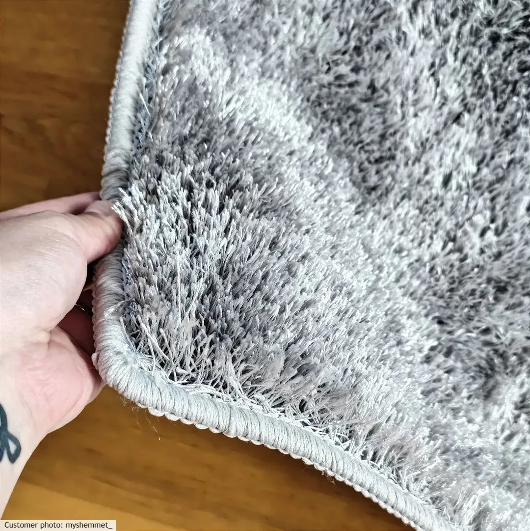 Hoogpolig Vloerkleed - Cosy (zilver) 9 Hoogpolig Vloerkleed - Cosy (zilver) - Afbeelding 7