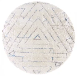 Ronde Vloerkleden - Valencia (blauw/multi)