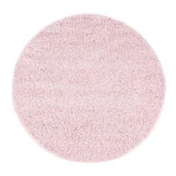 Ronde Vloerkleden - Trim (roze)