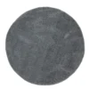 Ronde Vloerkleden - Soft Shine (Donkergrijs) -Tapijt Winkel new softshine 2236 d.grey hoch rund.jpg