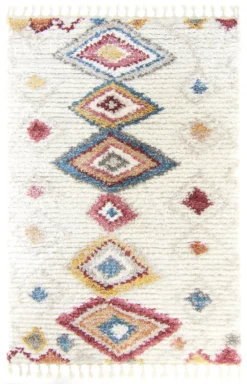 Hoogpolig Vloerkleed - Macchia (beige/multi)